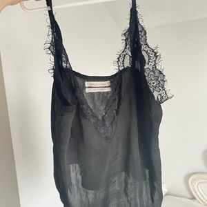 Urban outfitters lace cropped tank top